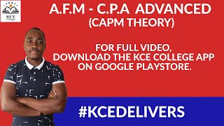 AFM -  CAPM Portfolio Theory- Call 0723579332 or 0726531471 for classes & revision