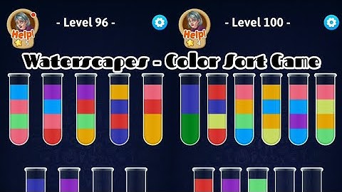 Waterscapes - Color Sort Game | Level 96 - Level 100 | Main Games