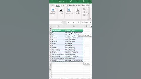 FLIP DATA IN EXCEL (REVERSE THE ORDER) #shortvideo #viral #excel #flip #microsoft #trending #youtube
