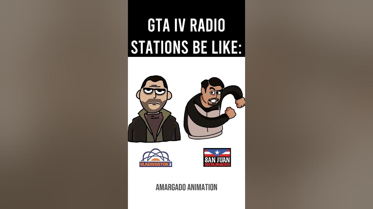 GTA IV Radio Stations Be Like: #gta #gtaiv #grandtheftauto