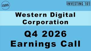 Western Digital Corporation Q4 2026 Earnings Call | Revenue Up 44% to $3.75B on AI Demand