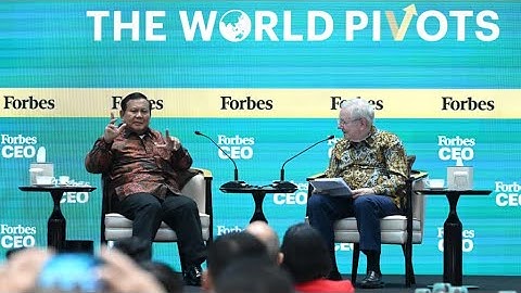 Dialog Presiden Prabowo dengan CEO Forbes pada Forbes Global CEO Conference 2025, 15 Oktober 2025