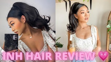 INH HAIR VIDEO REVIEW 👱🏼‍♀️ PONYTAIL & 16” U-CLIP