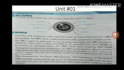 English 10th class, Unit #01 : Simplicity and Humility of Hazrat Muhammad (saw)