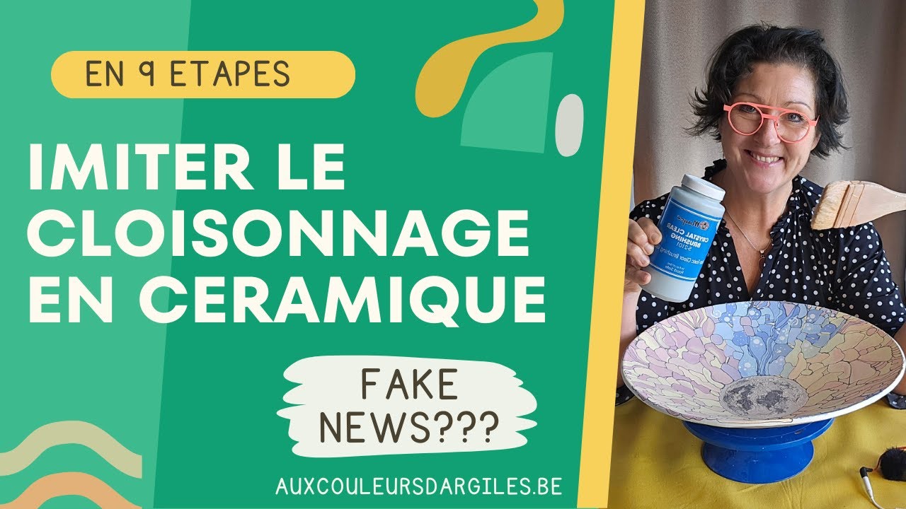 Quelle technique imite le cloisonnage? 9 étapes très détaillées pour réaliser un plat-lune céramique