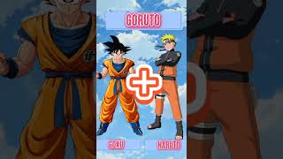 GOKU VS NARUTO FUSION #shorts #naruto #dragonballsuper #fusion