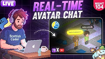 Live Coding Stream Night: 104 - Youtube Live Avatar Chat : react, phaser, webrtc, webgl, node