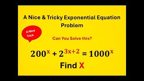 Tricky Exponential Question using Logarithm! #logarithms #education #learnmath  #maths #advancedmath