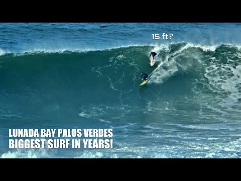 Huge LA Surf Lunada Bay Palos Verdes, CA 1.6.23