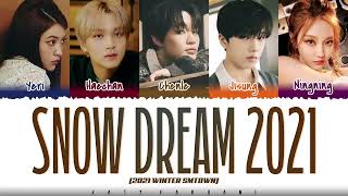 2021 SMTOWN NCT, Red Velvet \u0026 aespa   'Snow Dream 2021' Lyrics Color Coded Han Rom Eng