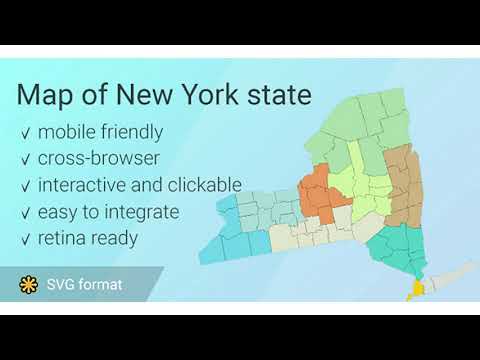 Map of New York State | Codecanyon Scripts and Snippets