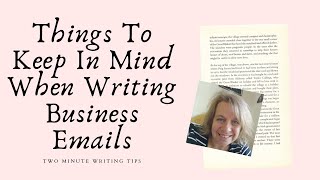 Tips For Writing Business Emails Effectively