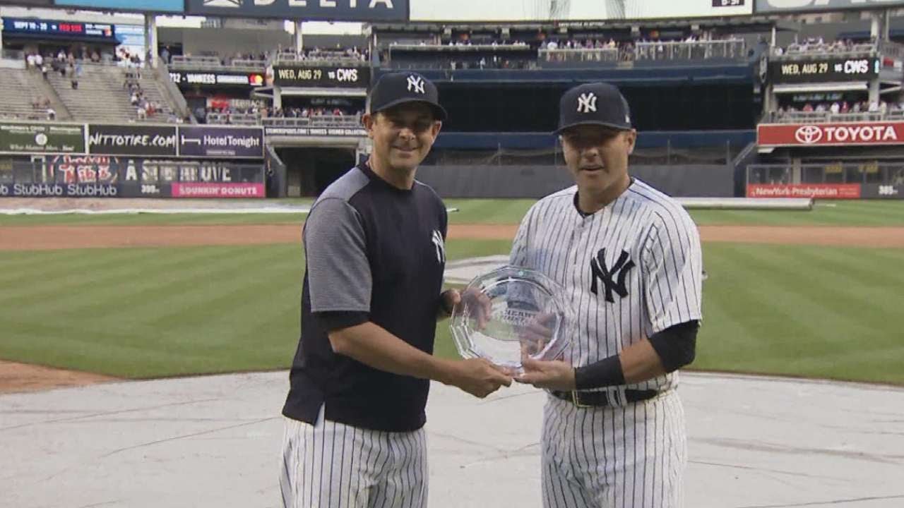 2018 Heart & Hustle Award: Austin Romine