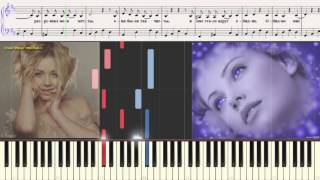 Video thumbnail of "Белое небо - Тина Кароль (Ноты и Видеоурок для фортепиано) (piano cover)"