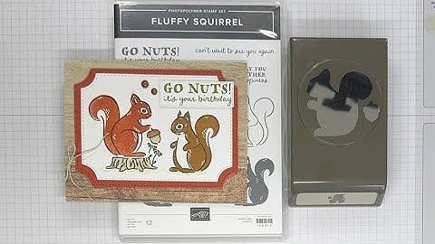 Stampin’ Up! Fluffy Squirrel Birthday Card Tutorial #diy #fallcard #papercrafting #patternedpaper