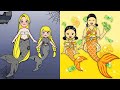 Mommy! I Want to Have Golden Dress - Rich Squid Game VS Poor Rapunzel | Paper Dolls Story Animation