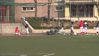저학년 강남초VS이수초 6회초 20140323 이수초야구부