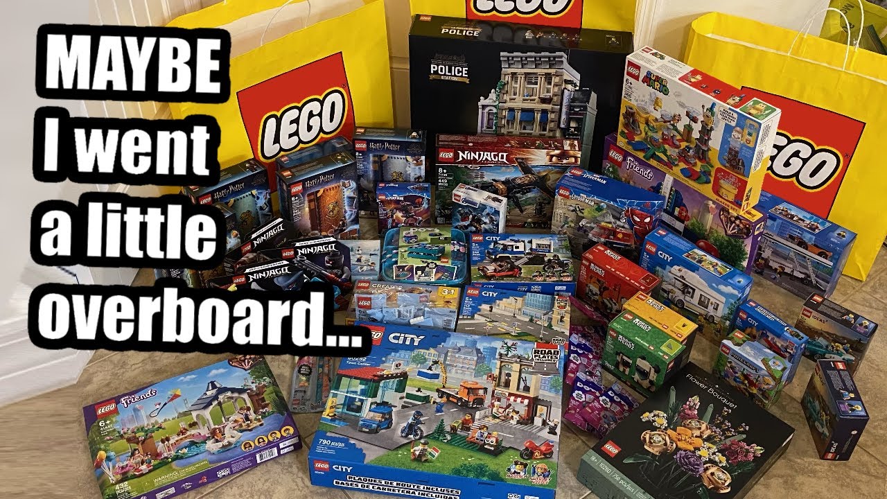 My Largest Lego Store Haul 1050 On 2021 Lego 40 Sets One Set I Ve Never Seen Before Youtube