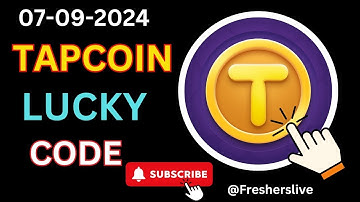 TapCoinsBot Lucky Code 7 September | Exploring Cross-chain Bridges Tapcoin luck code