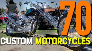 70 Custom Motorcycles from CHOPPERFEST | Bikes only! Southern California Chopper show highlights