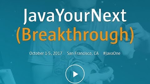 JavaOne 2017 Conference