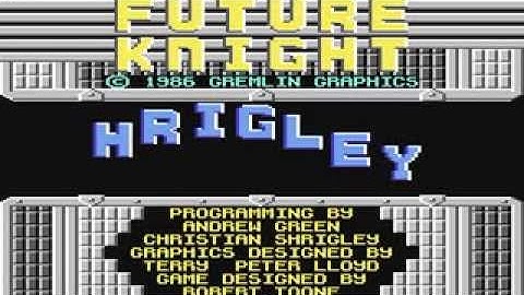 Commodore 64: Future Knight game ending by Gremlin Graphics