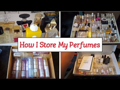 updated perfume collection storage