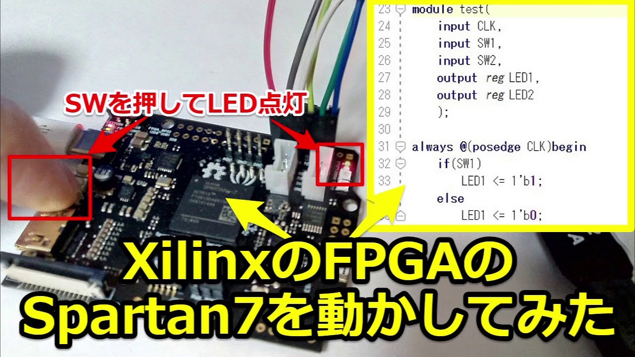 XilinxのFPGAの評価ボードを購入してみた。Spartan7に入門！