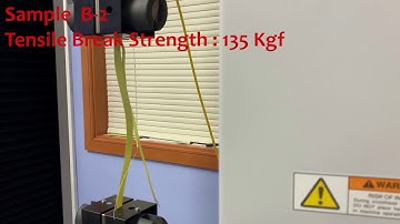 Plastic Strap Tensile strength Testing  - Shimadzu Autograph Machine