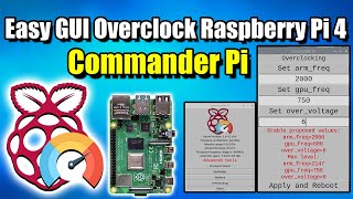 easy gui cpu & gpu overclock for the raspberry pi 4 - how to install commander pi