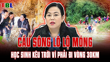 CẦU SÔNG LÔ HƯ HỎNG, LỘ MÓNG: HỌC SINH KÊU TRỜI VÌ PHẢI ĐI VÒNG 30KM | TBL
