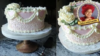 Learn old school cake decorating, basic buttercream piping with
cornelli lace, roses, ruffles, garlands, swags, reverse scrolls and
shell borders...