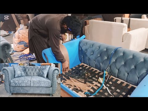 How to make Chesterfield sofa 2 Seater step by step #Tomapahladi # ...