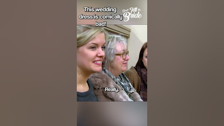 This wedding dress is so bad, everyone's shocked! 😱 #donttellthebride #wedding #weddingdress