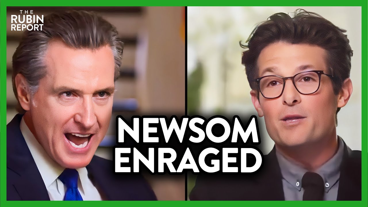 Watch Host’s Face as Newsom Justifies Criminal Charges for DeSantis | ROUNDTABLE | Rubin Report
