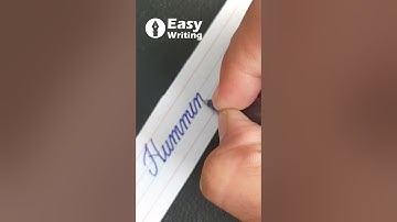 Write Humming Bird in english cursive writing | Cursive handwriting practice #shorts #shortsfeed