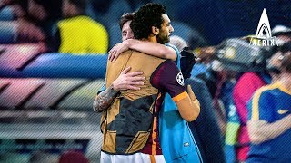 When Lionel Messi and Mohamed Salah met for the first time ● عندما التقى ميسي ومحمد صلاح لأول مرة