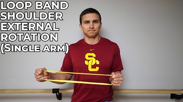 Loop Band Shoulder External Rotation (Single Arm)
