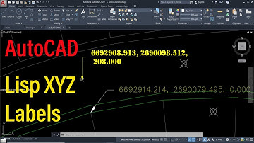 Lisp XYZ Labels For AutoCAD Coordinates | 3dpolyline and points