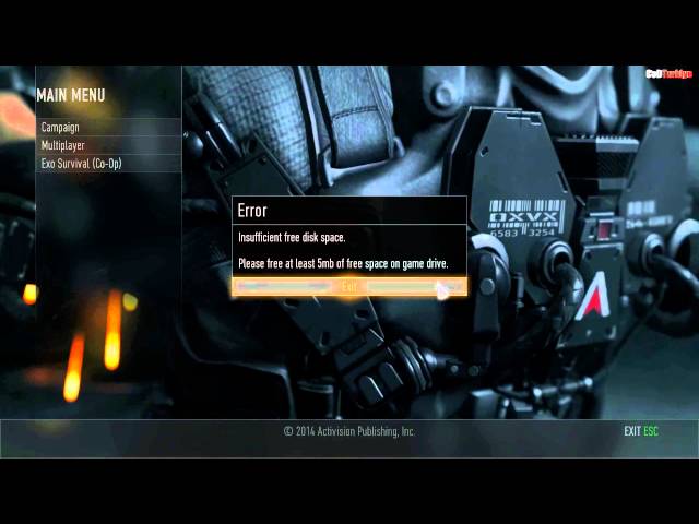 Call of Duty Advanced Warfare Insufficient Free Disk Space Error Hatası ⋆  Call of Duty Advanced Warfare ⋆ Forum