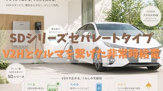 【ライブ配信切り抜き】bz4xとV2Hをつなげて非常時給電デモ【SDシリーズセパレートタイプ】