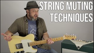 Rhythm Guitar Lesson Using String Muting Techniques