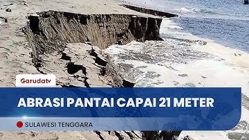 Abrasi Pantai Capai 21 Meter di Konawe Utara, BMKG Imbau Warga Waspada