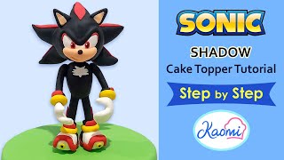 SONIC: How to make SHADOW for cakes STEP by STEP / Cómo hacer a SHADOW para tortas