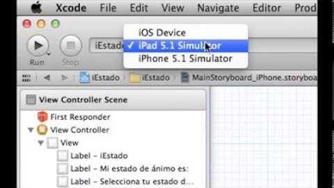 Aprende iOS. Video Tutorial 1.3. Mi primera aplicación iOS en Objective C. Parte II