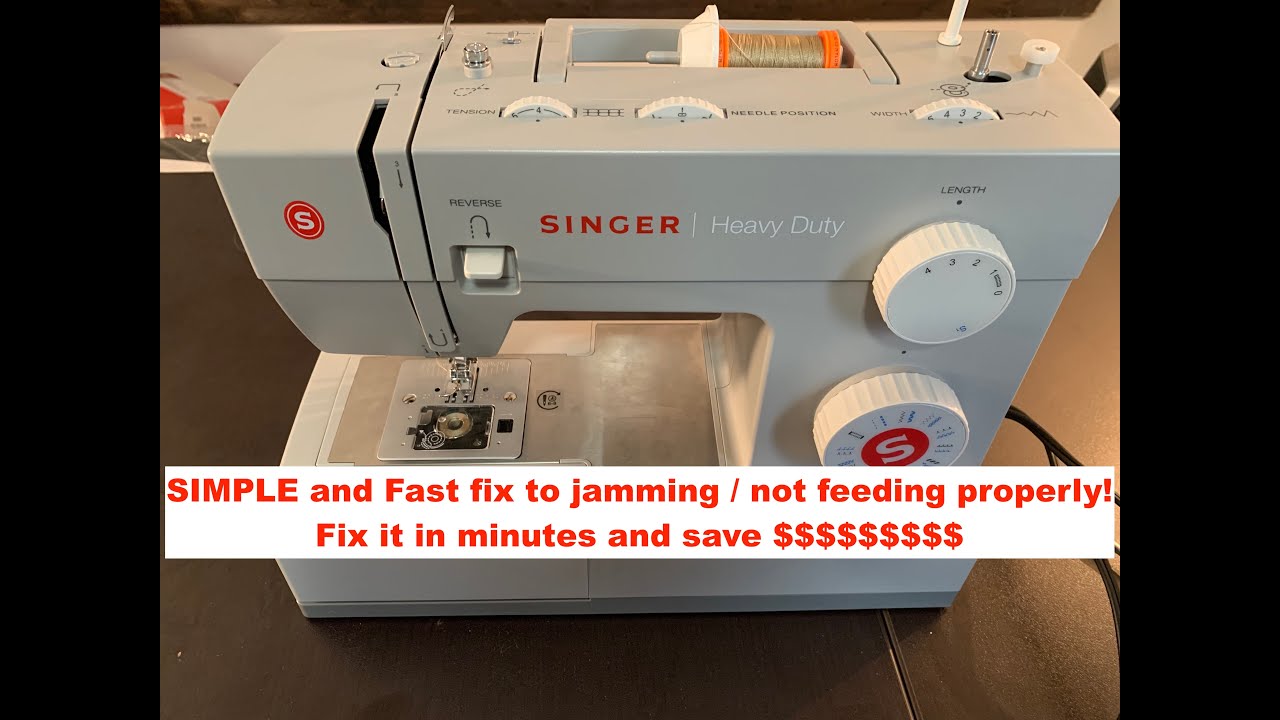 Singer Heavy Duty 4423 sewing machine not working binding jamming