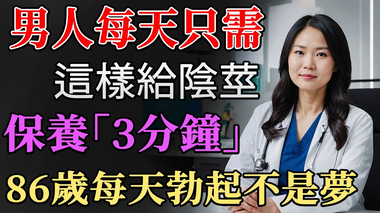 男科醫生私藏陰莖保養法，一天三分鐘輕鬆疏通，保持年輕活力！