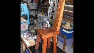 Make an Artistic Wooden Chair
I built this chair for sitting playing the guitar or keyboard, neither of which I do well, but all the same it was fun to make. It has the biggest biscuit joints in the world which I made from scrap. Made from recycled Silky Oak. My butt isnt as narrow as it used to be however I can still park my arse partly on the chair base. Enjoy. Make an Artistic Wooden Chair