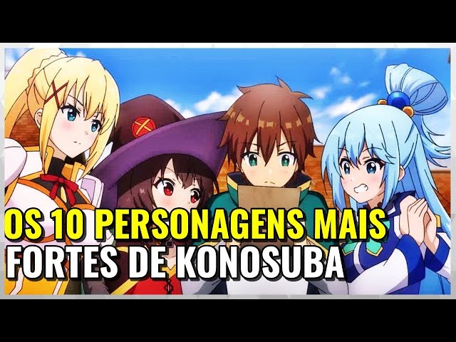 KONOSUBA: Os 10 Personagens mais Fortes do novo mundo Isekai. Kono  Subarashi 