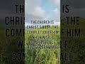 The church is Christ's body